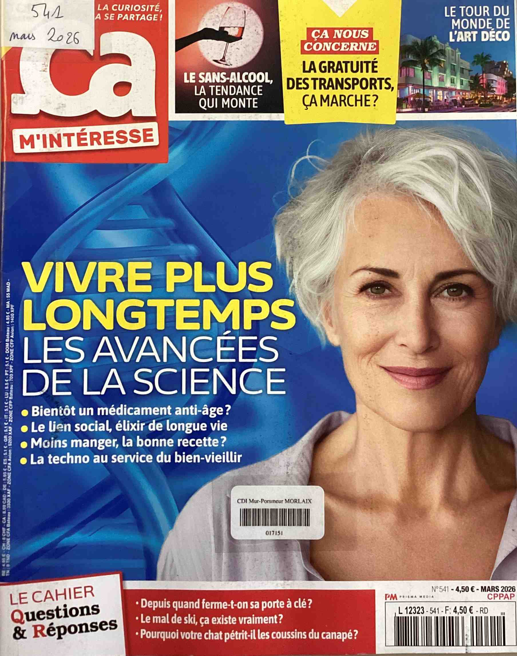 Ca m'intéresse, mars 2026, n°541 Ca m'intéresse