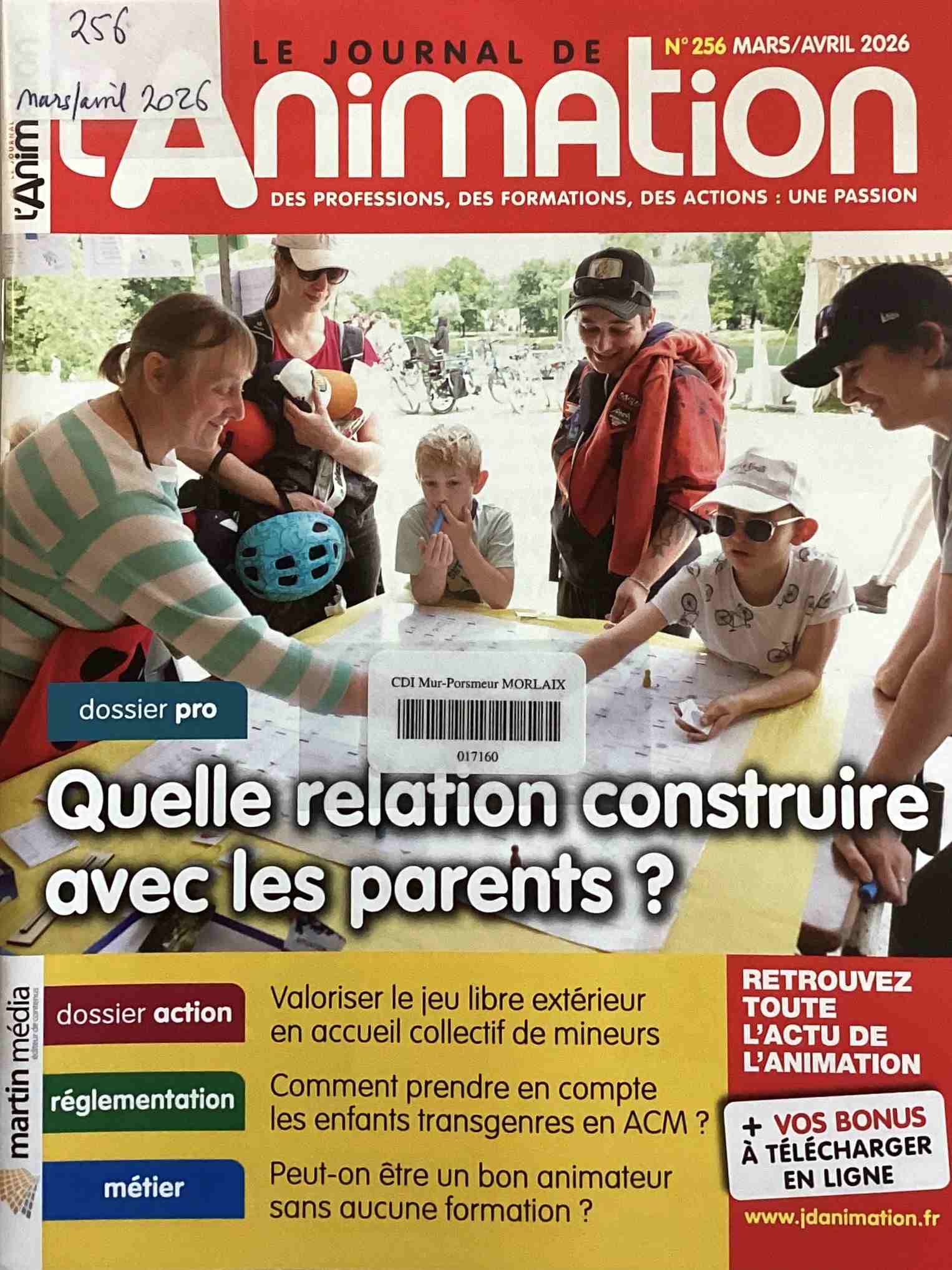 Journal de l'animation, mars 2026, n°256 Journal_animation