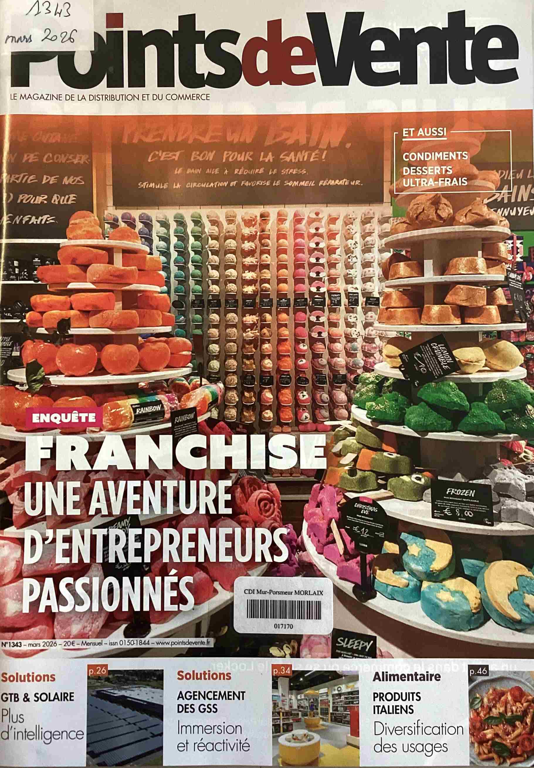 Points de vente, mars 2026, n°1343 Points de vente