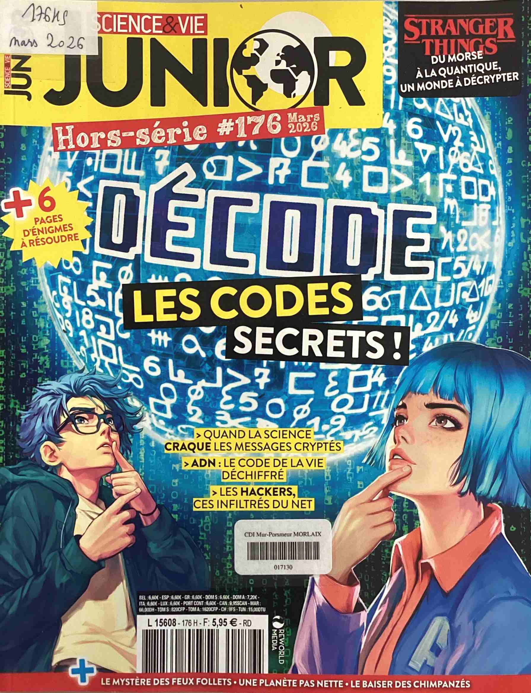 Science et Vie junior, mars 2026, n°176HS Science et Vie Junior
