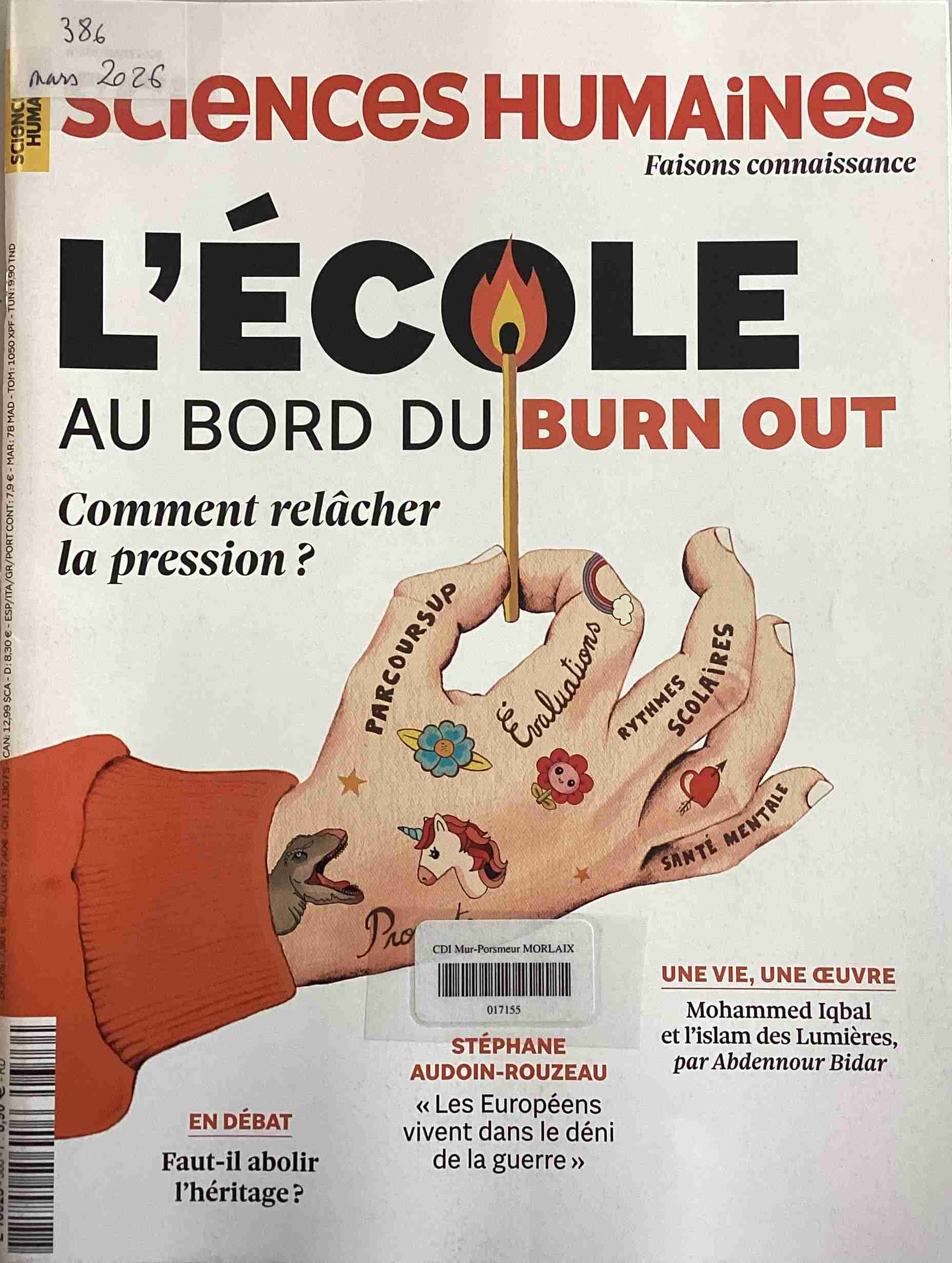 Sciences humaines, mars 2026, n°386 Sciences humaines