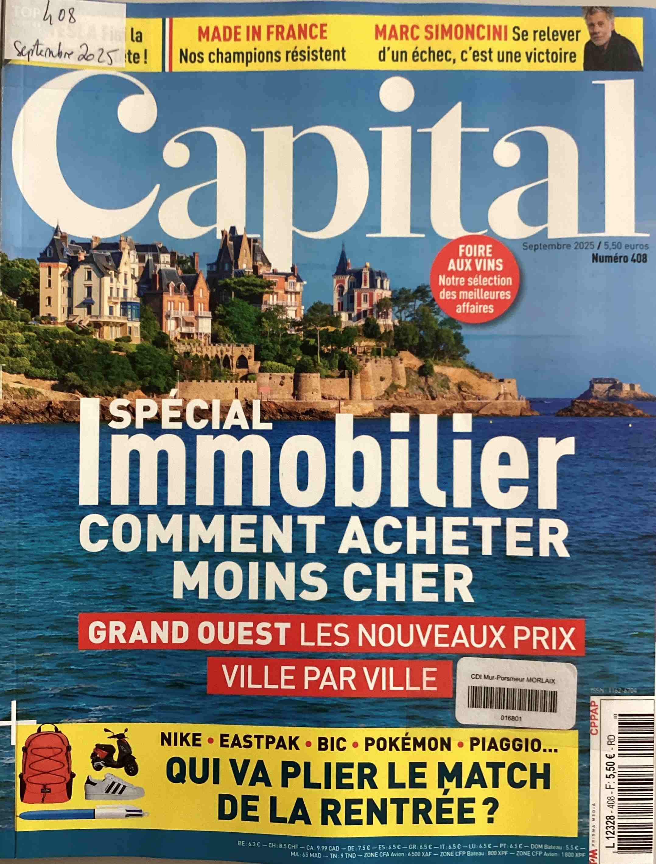 Capital, septembre 2025, n°408 Capital