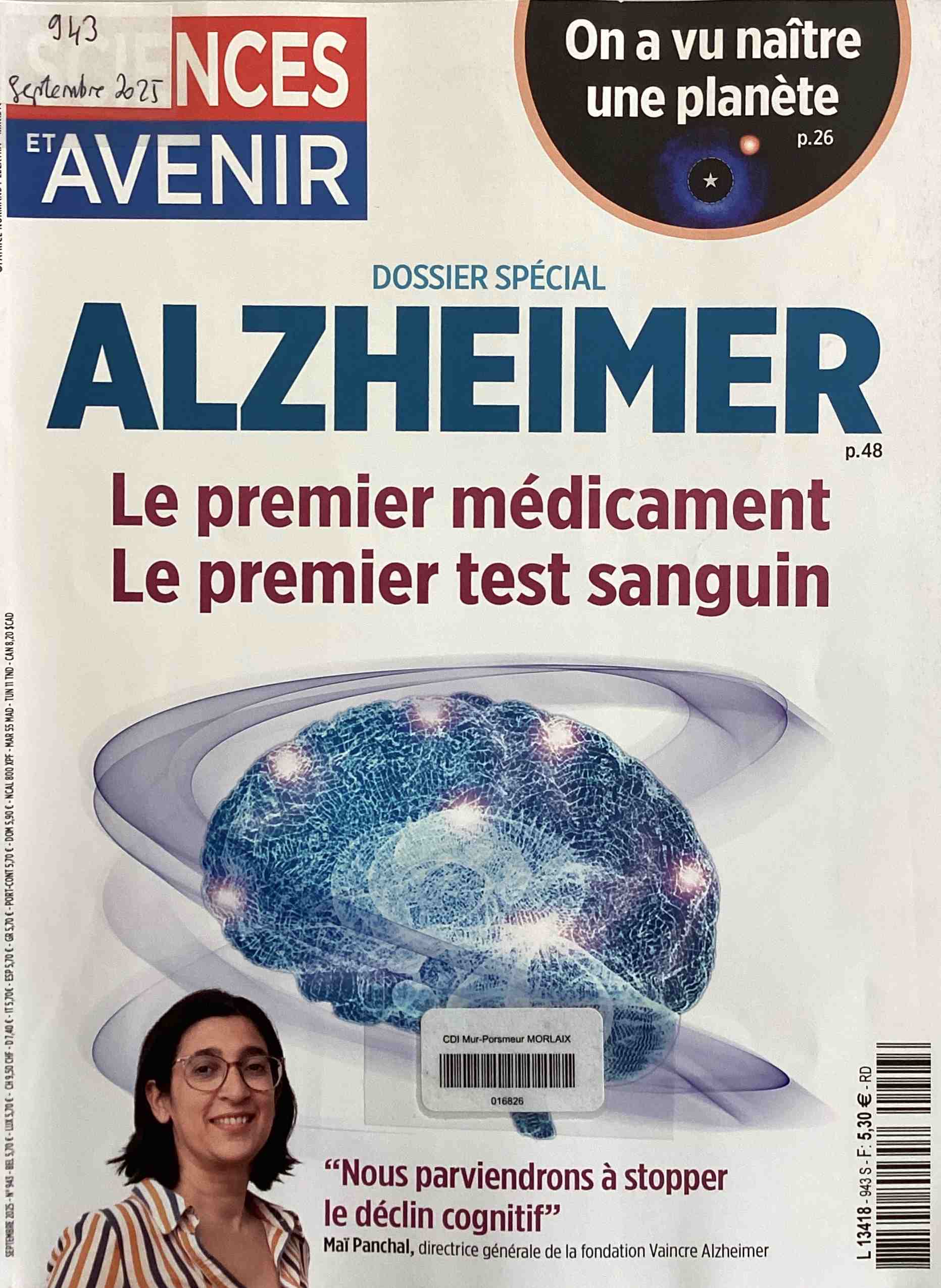 Sciences et avenir, septembre 2024, n°943 Sciences et avenir