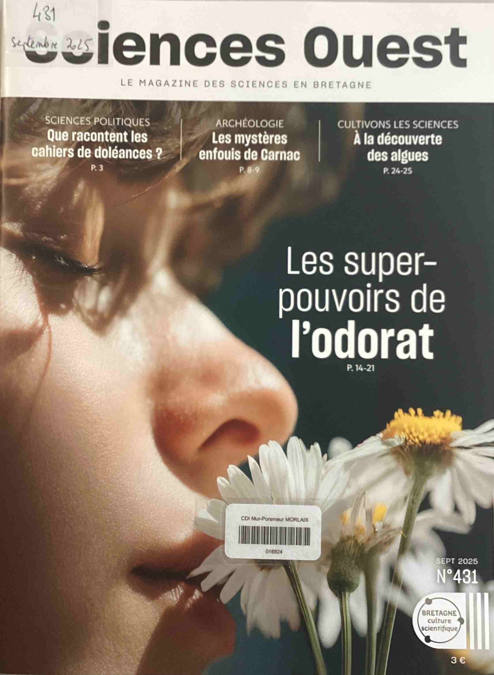 Sciences ouest, septembre 2025, n°431 Sciences Ouest