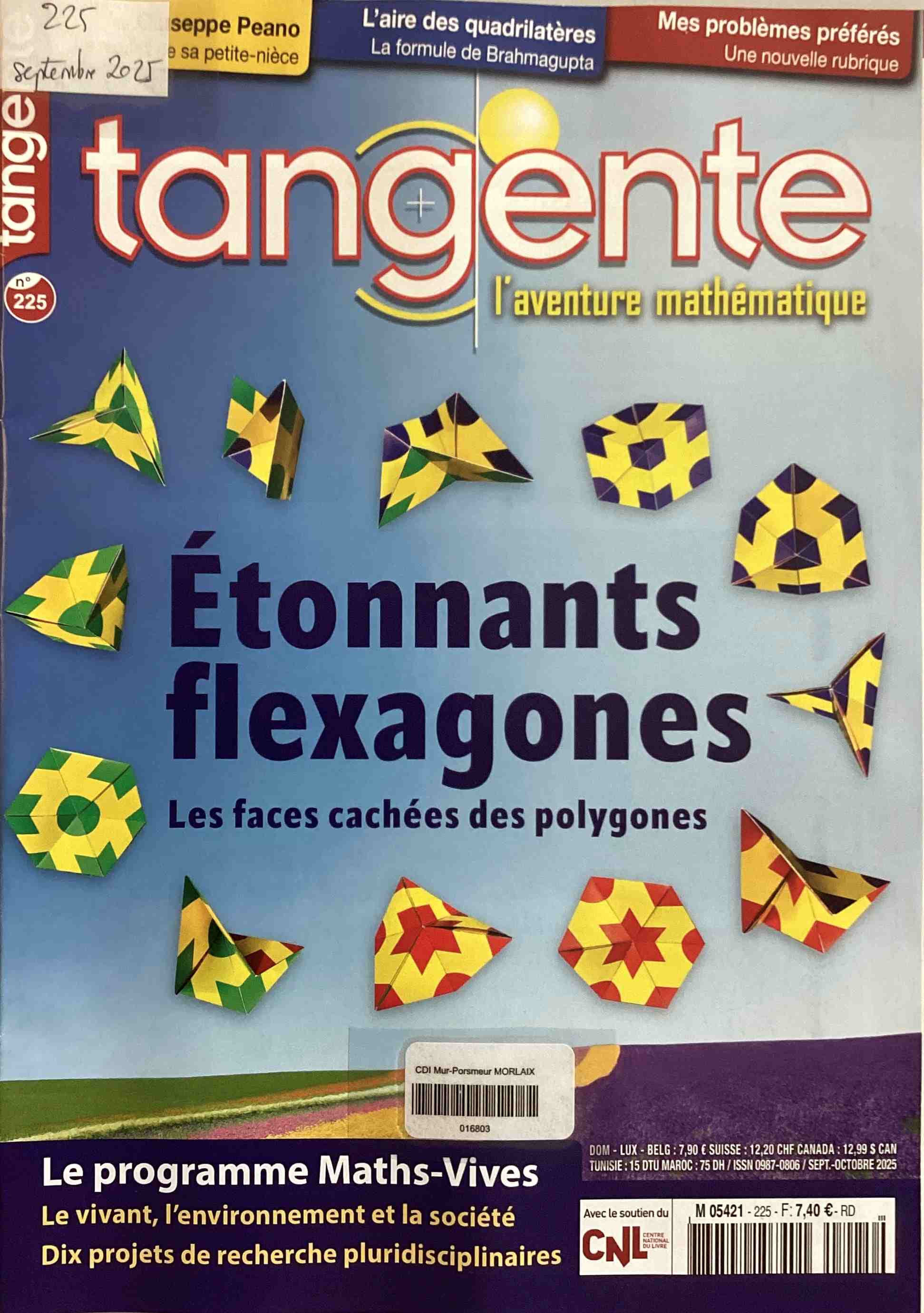 Tangente, septembre 2025, n°225 Tangente