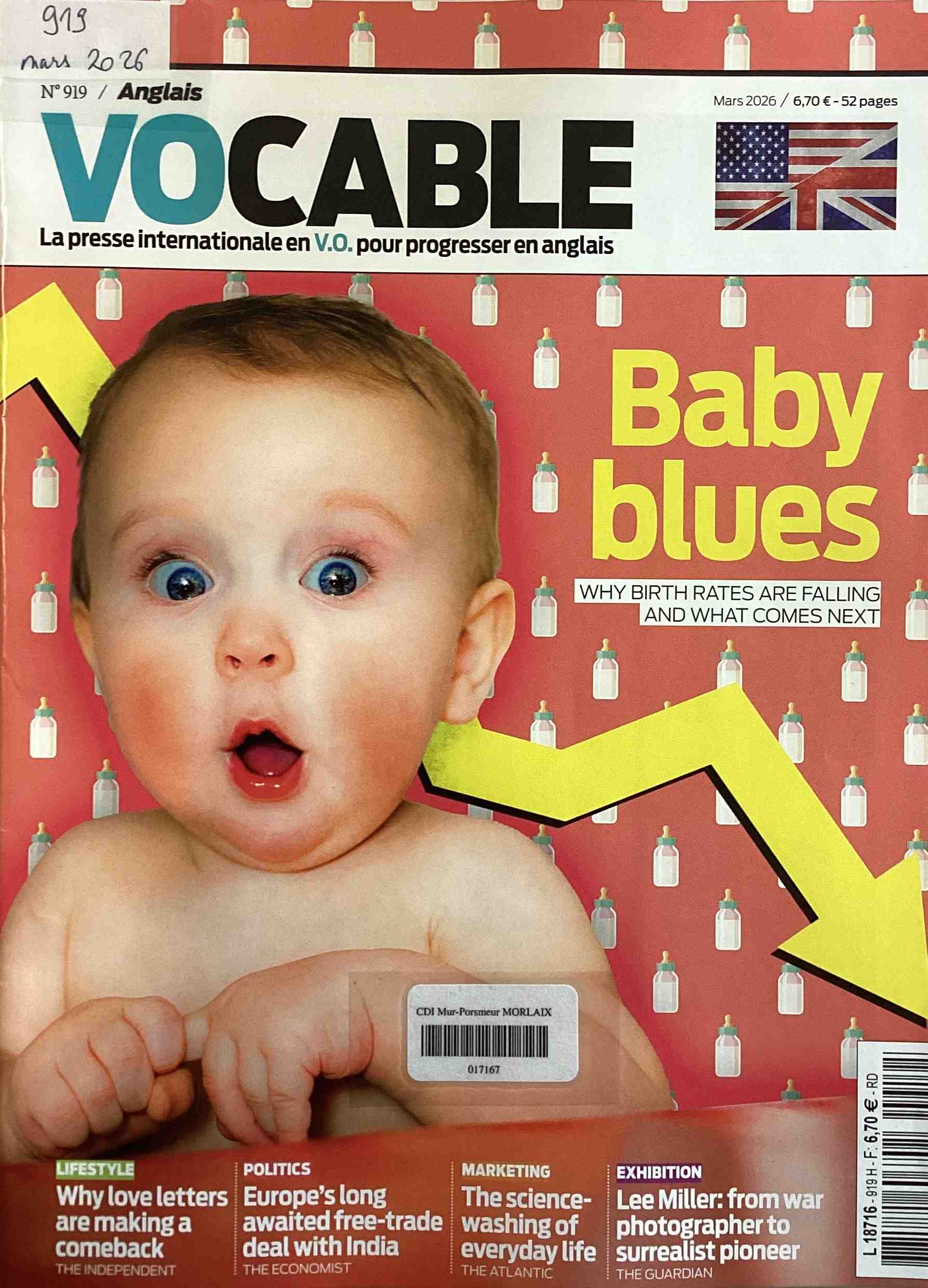 Vocable Anglais, mars 2026, n°919 Vocable Anglais