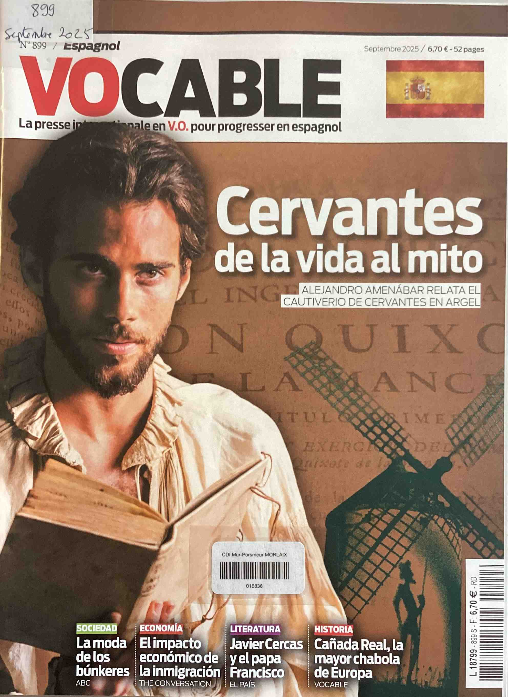 Vocable Espagnol, septembre 2025, n°899 Vocable Espagnol
