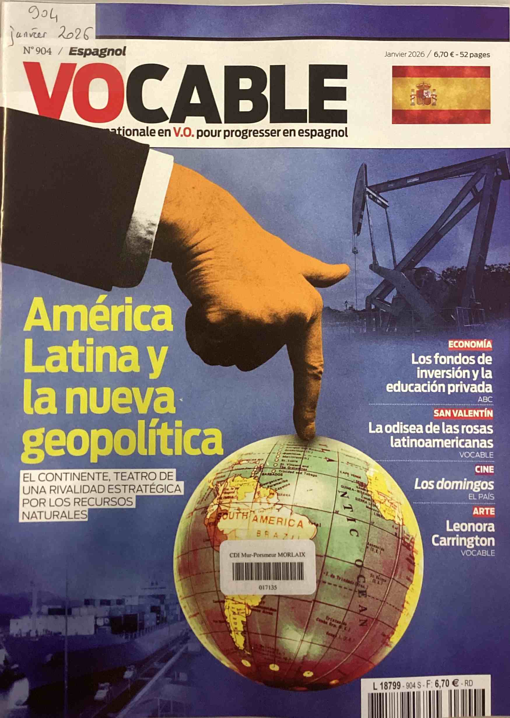 Vocable Espagnol, février 2026, n°904 Vocable Espagnol