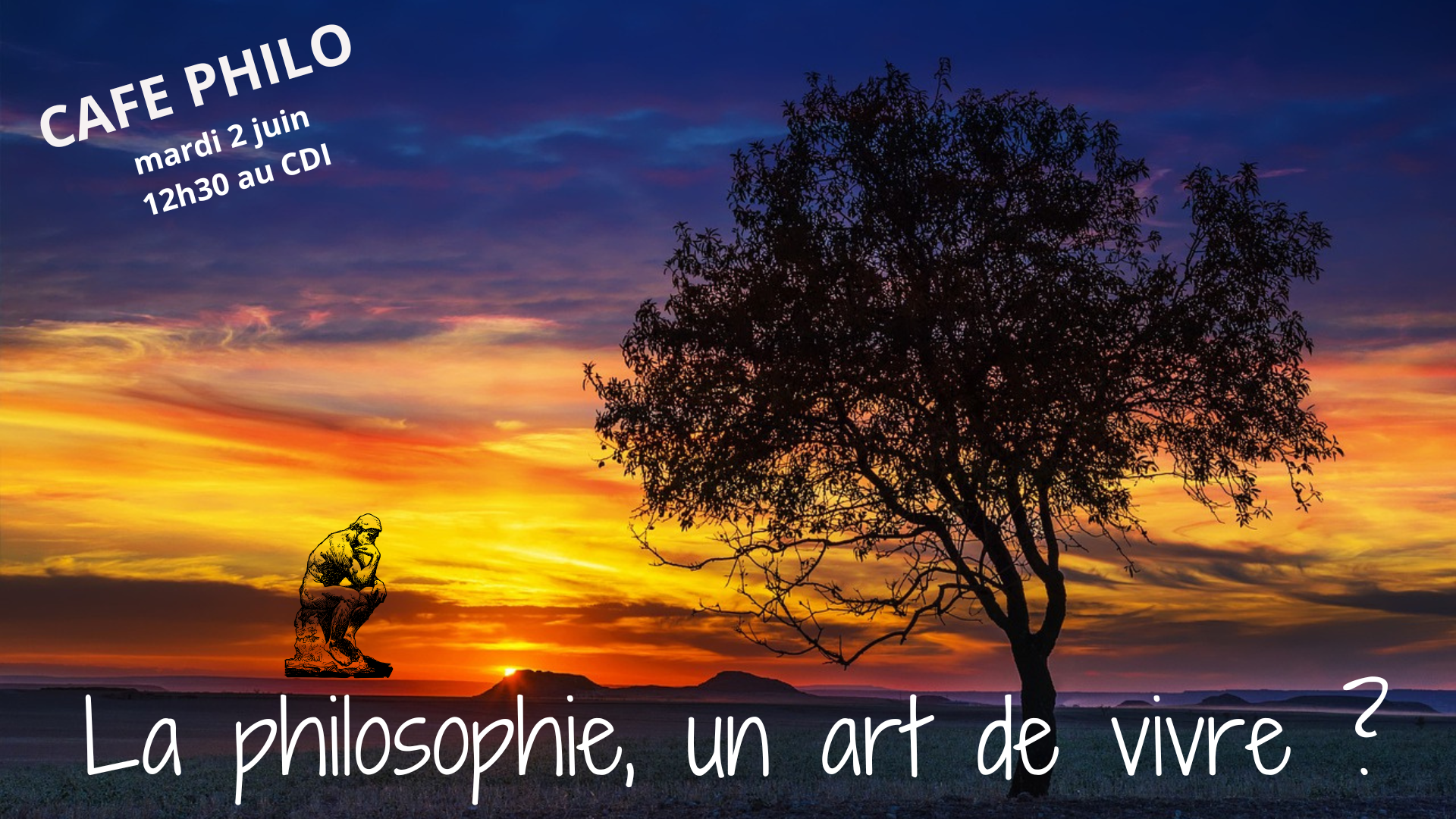 Affiche café philo